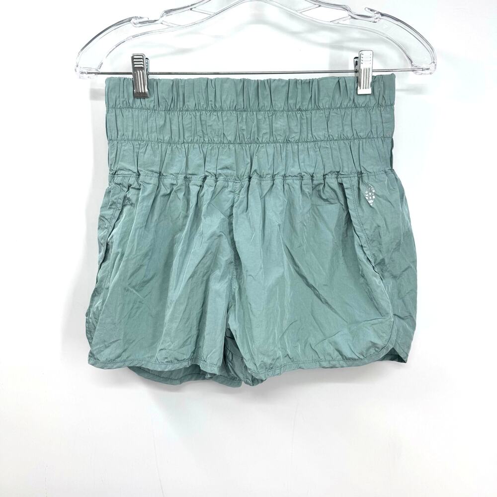 Free People Movement Shorts The Way Home Size M Sage Green High Rise Lined